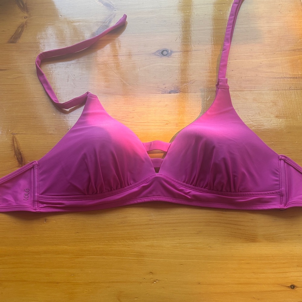 Lole pink bathing suit top